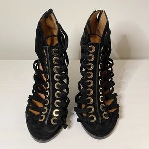 🖤🖤Givenchy Zenaide Suede Nautical Eyelet Heel🖤🖤 Black Friday